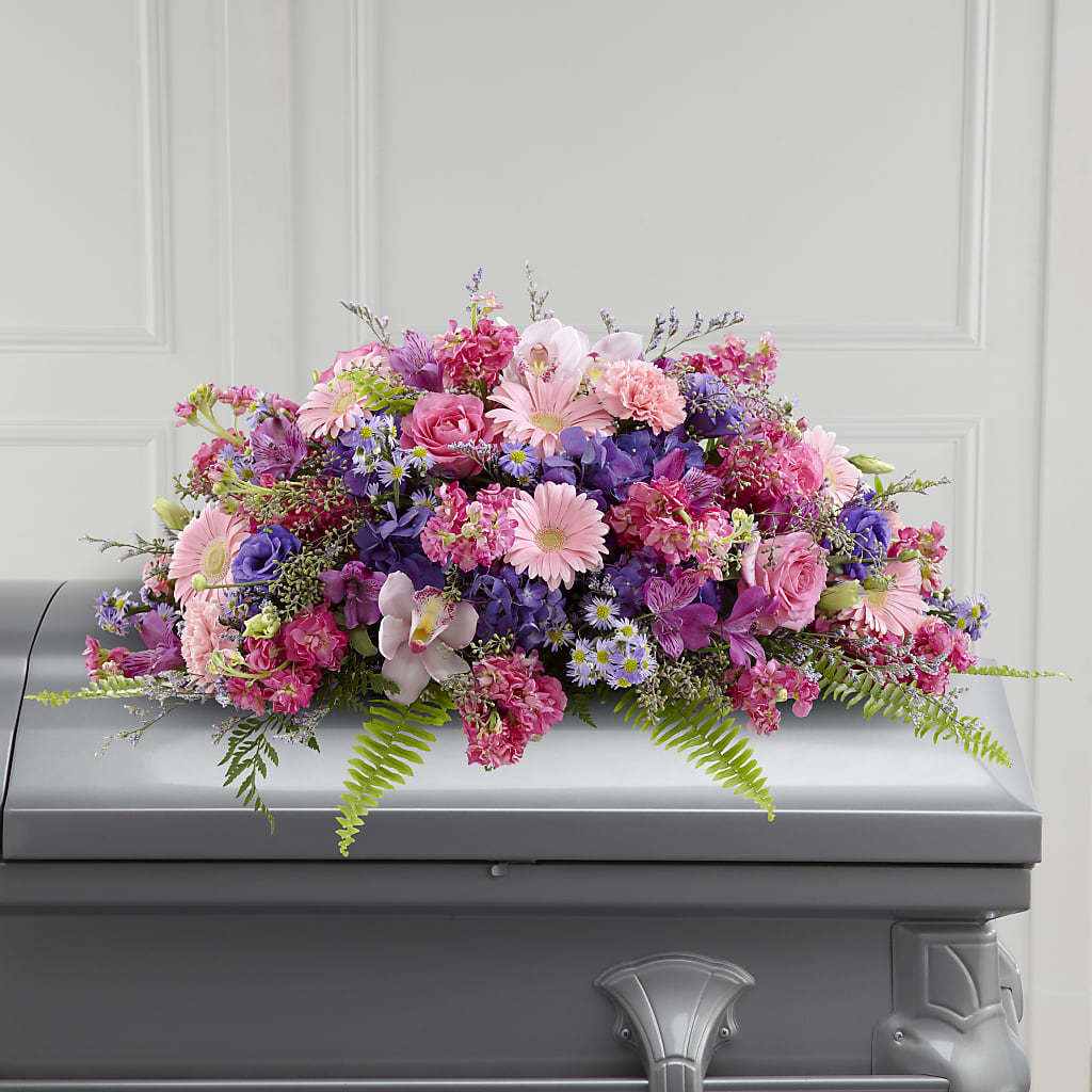 Glorious Garden Casket Spray – Everything Nice By Colene, Stilwell OK
