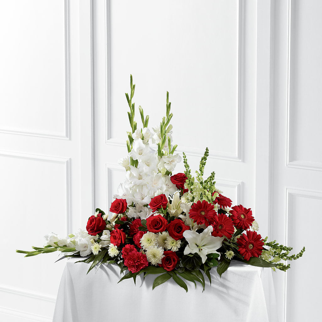Crimson & White Arrangement – Everything Nice By Colene, Stilwell OK