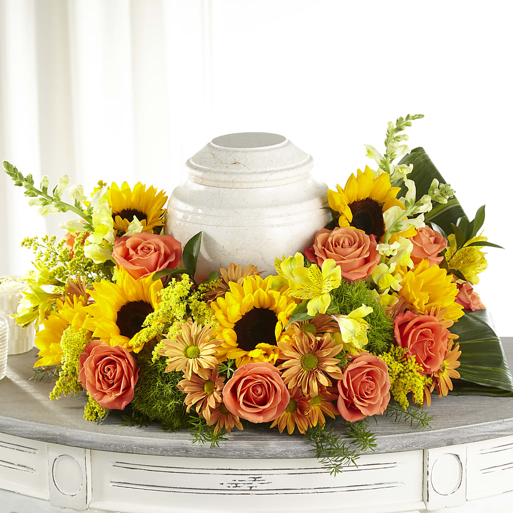 Faithful Sunflower Cremation Adornment – Everything Nice By Colene, Stilwell OK