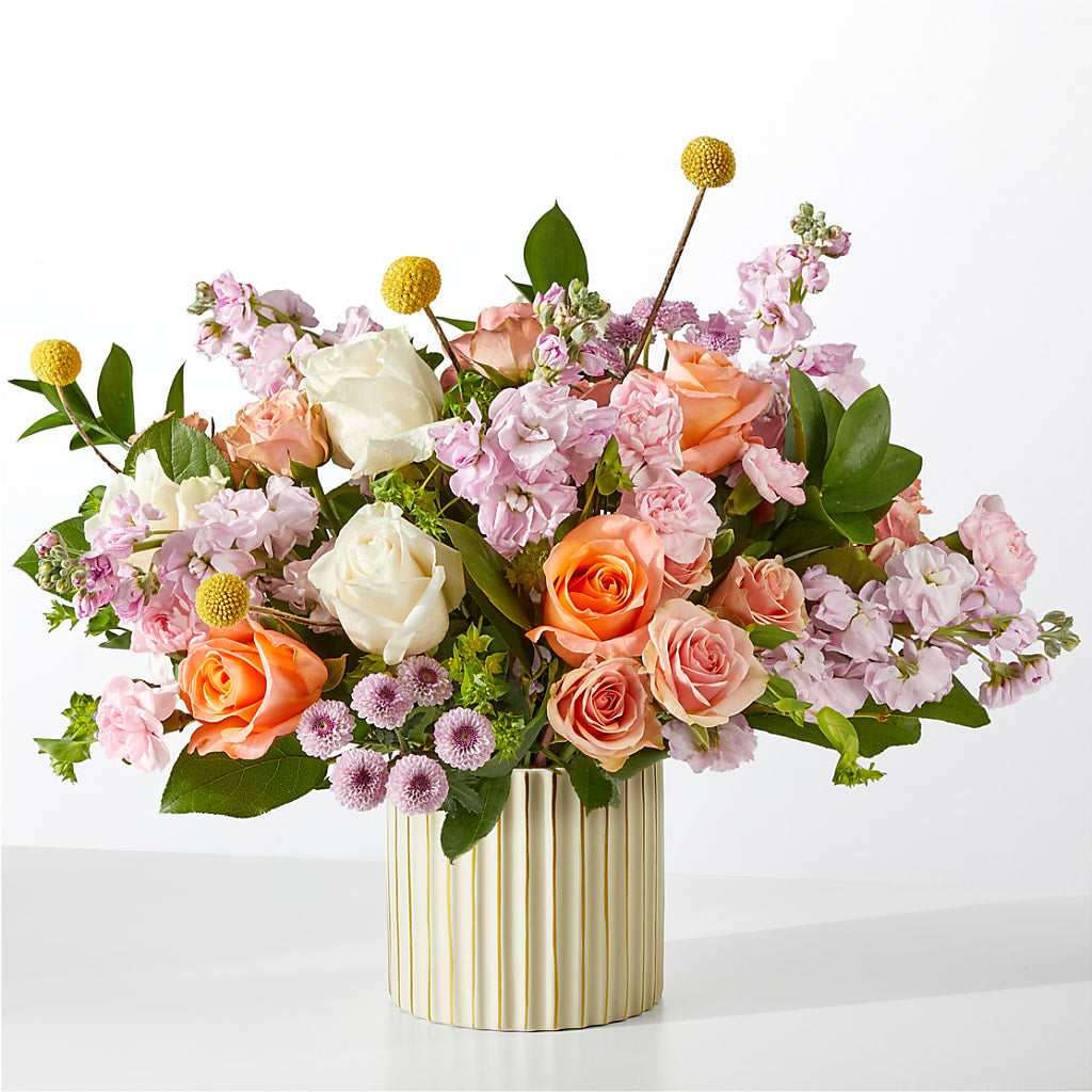 French Market Bouquet with Ivory Vase – Everything Nice By Colene, Stilwell OK