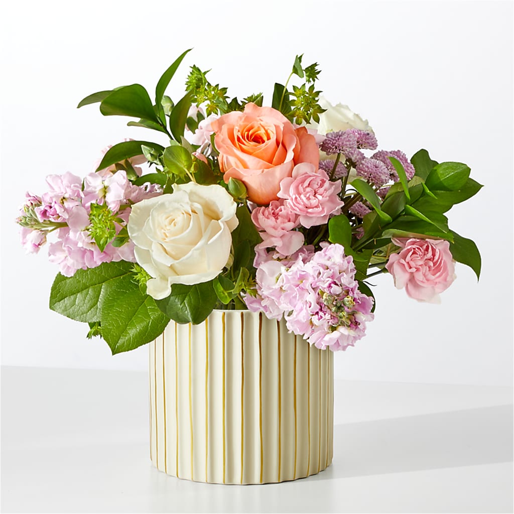 French Market Bouquet with Ivory Vase – Everything Nice By Colene, Stilwell OK