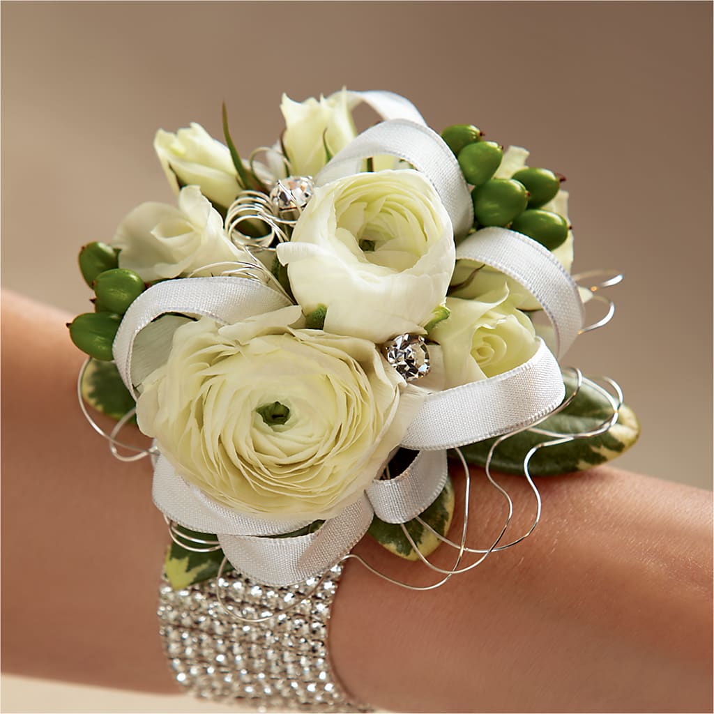White Wedding Corsage – Everything Nice By Colene, Stilwell OK