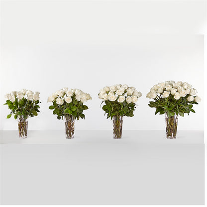 Long Stem White Rose Bouquet –  Everything Nice By Colene, Stilwell OK