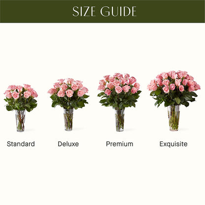 Long Stem Pink Rose Bouquet –  Everything Nice By Colene, Stilwell OK