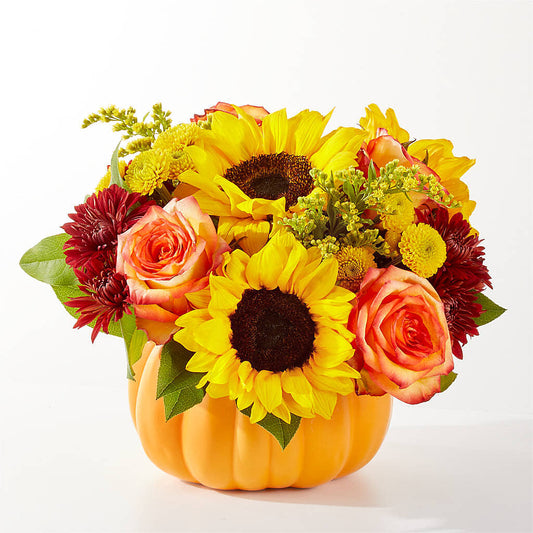 Golden Gourd Pumpkin Bouquet –  Everything Nice By Colene, Stilwell OK
