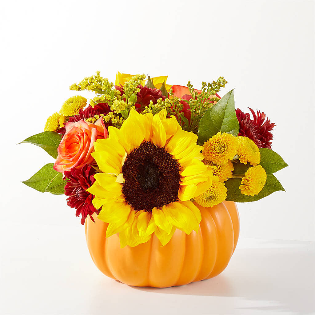 Golden Gourd Pumpkin Bouquet –  Everything Nice By Colene, Stilwell OK