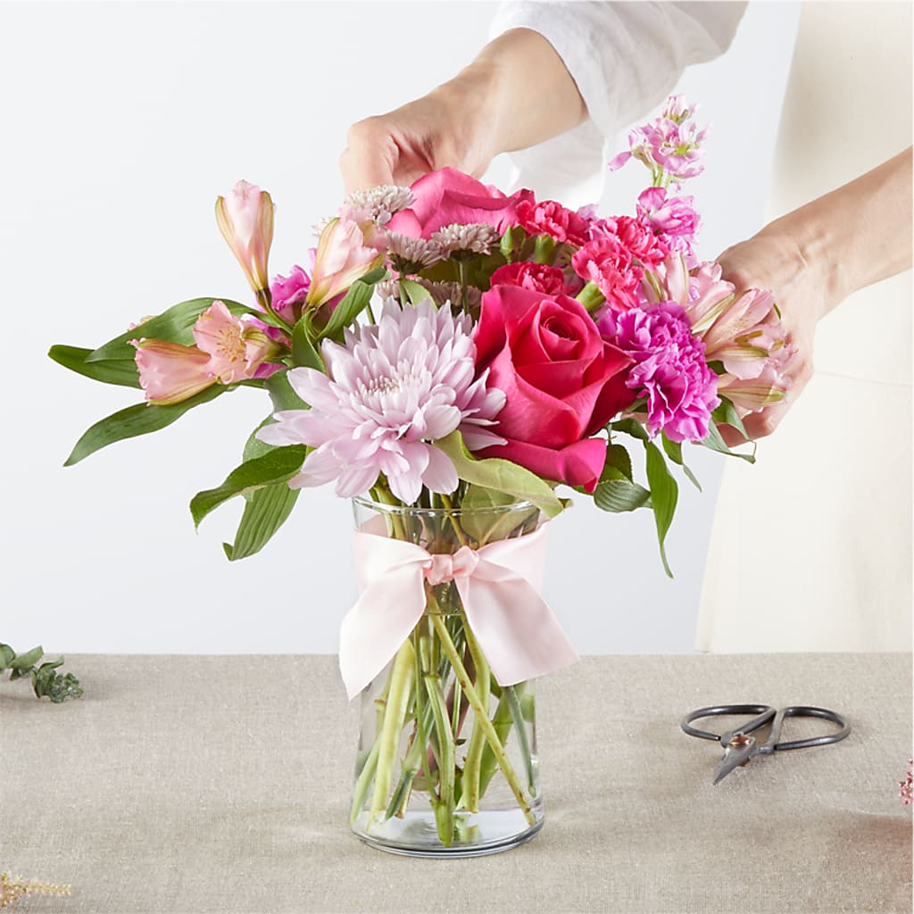 Pink Ribbon - A Florist Original –  Everything Nice By Colene, Stilwell OK