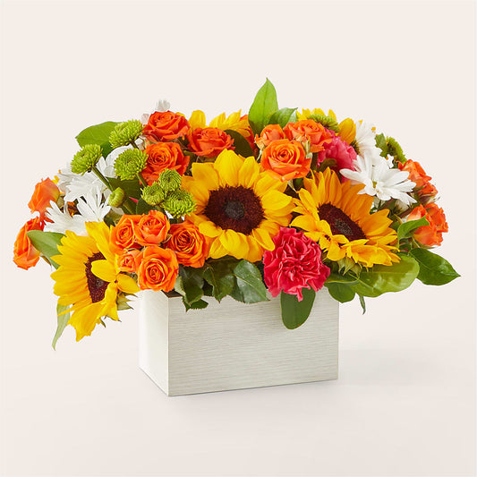 Sun-drenched Blooms Box Bouquet –  Everything Nice By Colene, Stilwell OK