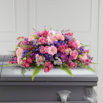 Glorious Garden Casket Spray –  Everything Nice By Colene, Stilwell OK