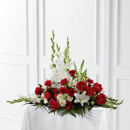 Crimson & White Arrangement –  Everything Nice By Colene, Stilwell OK