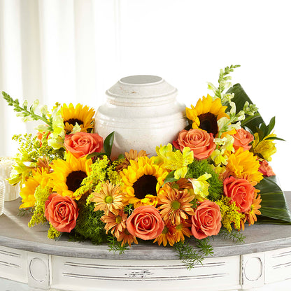 Faithful Sunflower Cremation Adornment –  Everything Nice By Colene, Stilwell OK