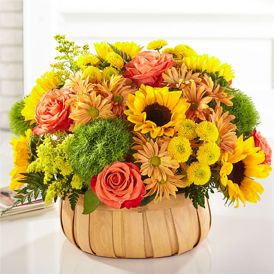 Harvest Sunflower Basket –  Everything Nice By Colene, Stilwell OK
