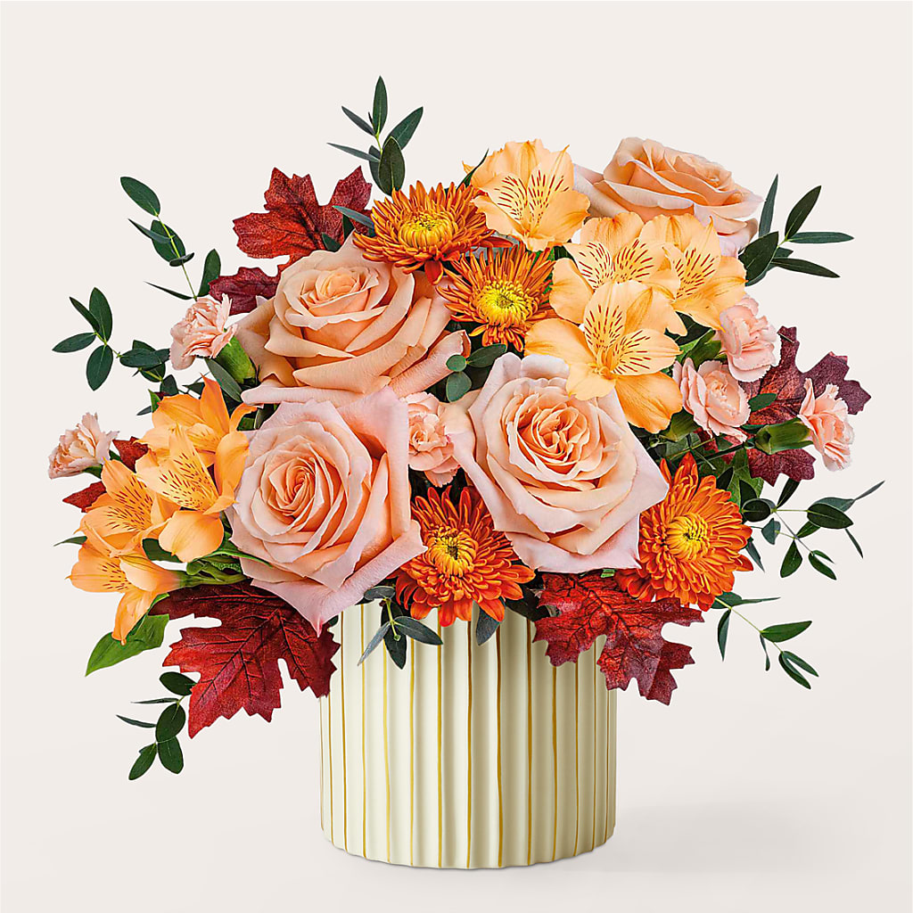Spiced Latte Bouquet with Ivory Vase –  Everything Nice By Colene, Stilwell OK