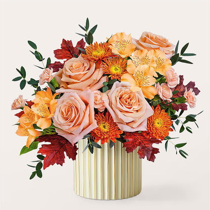Spiced Latte Bouquet with Ivory Vase –  Everything Nice By Colene, Stilwell OK