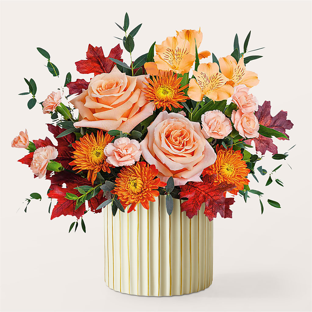 Spiced Latte Bouquet with Ivory Vase –  Everything Nice By Colene, Stilwell OK