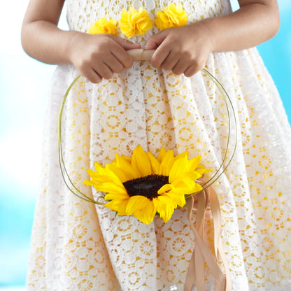 Sweet Sunshine Flower Girl Bouquet –  Everything Nice By Colene, Stilwell OK