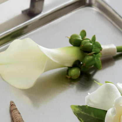 White Calla Boutonniere –  Everything Nice By Colene, Stilwell OK